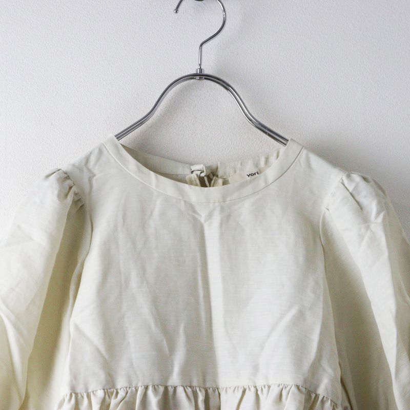 yori ヨリ カットソー プルオーバー ティアードギャザーブラウス