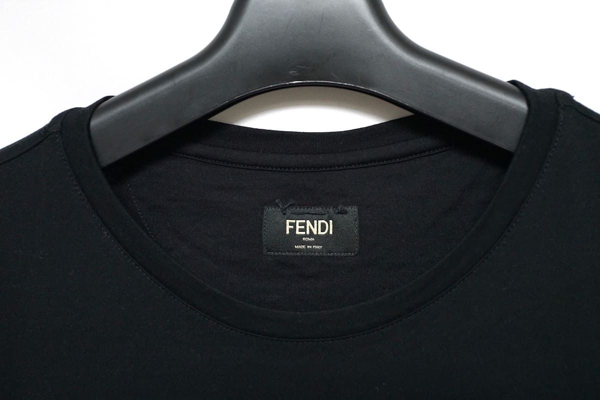 FENDI フェンディ モンスタースパンコール Tシャツ ブラック Size S 