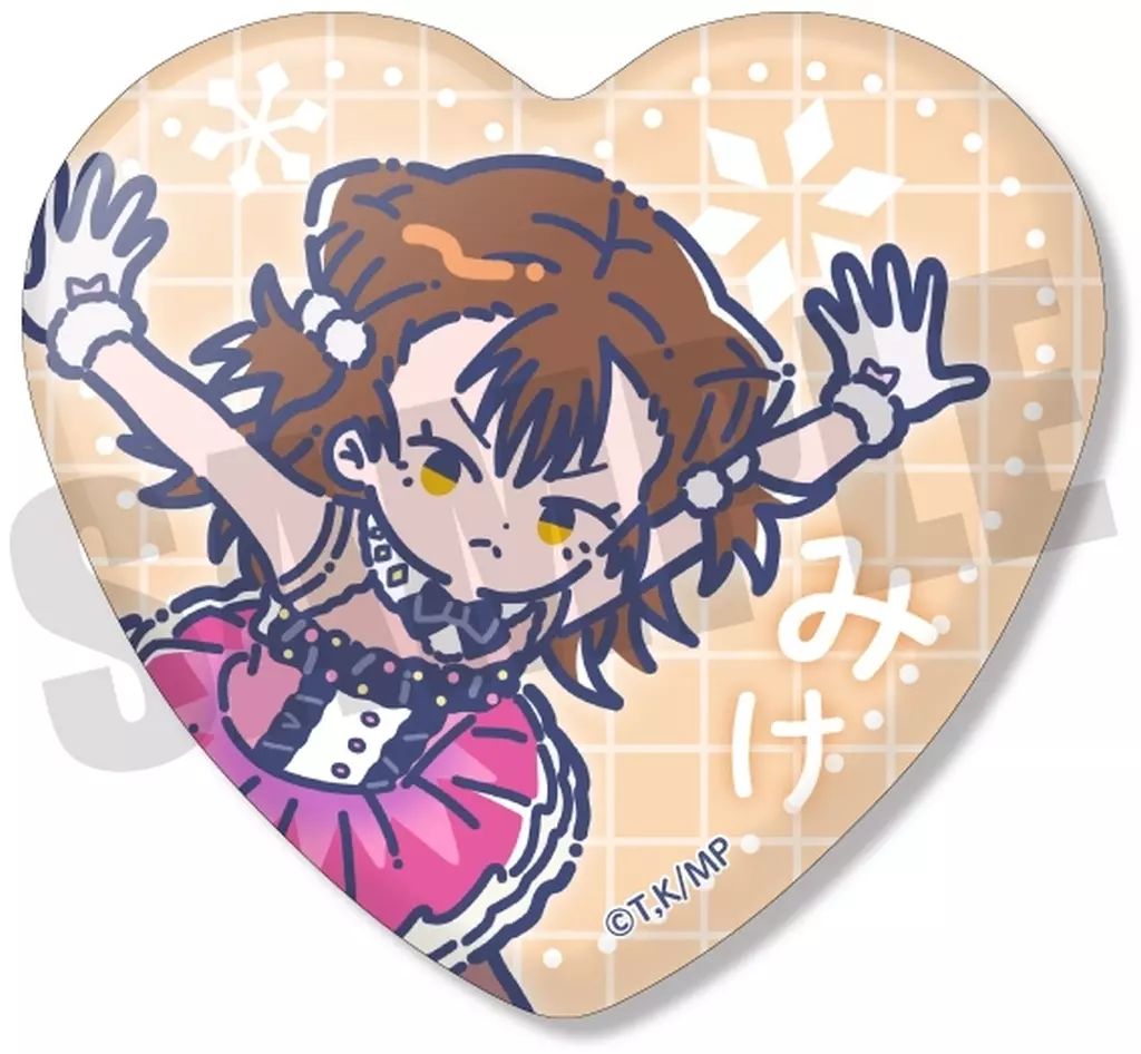 中古】バッジ・ビンズ 三家田涼佳 「メダリスト れとぽぷ ハート型缶