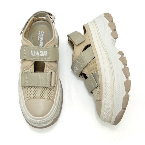 コンバース レディース 厚底 サンダル トレックウエーブ CONVERSE ALL STAR R TREKWAVE SANDAL OX サンドベージュ スニーカー 2024年新作 送料無料