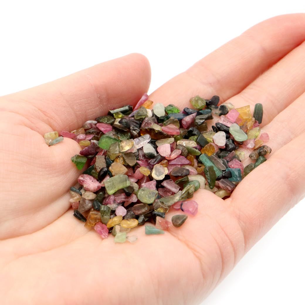 新品 STONE] トルマリン [GOLD AAA さざれ 30g マルチカラー