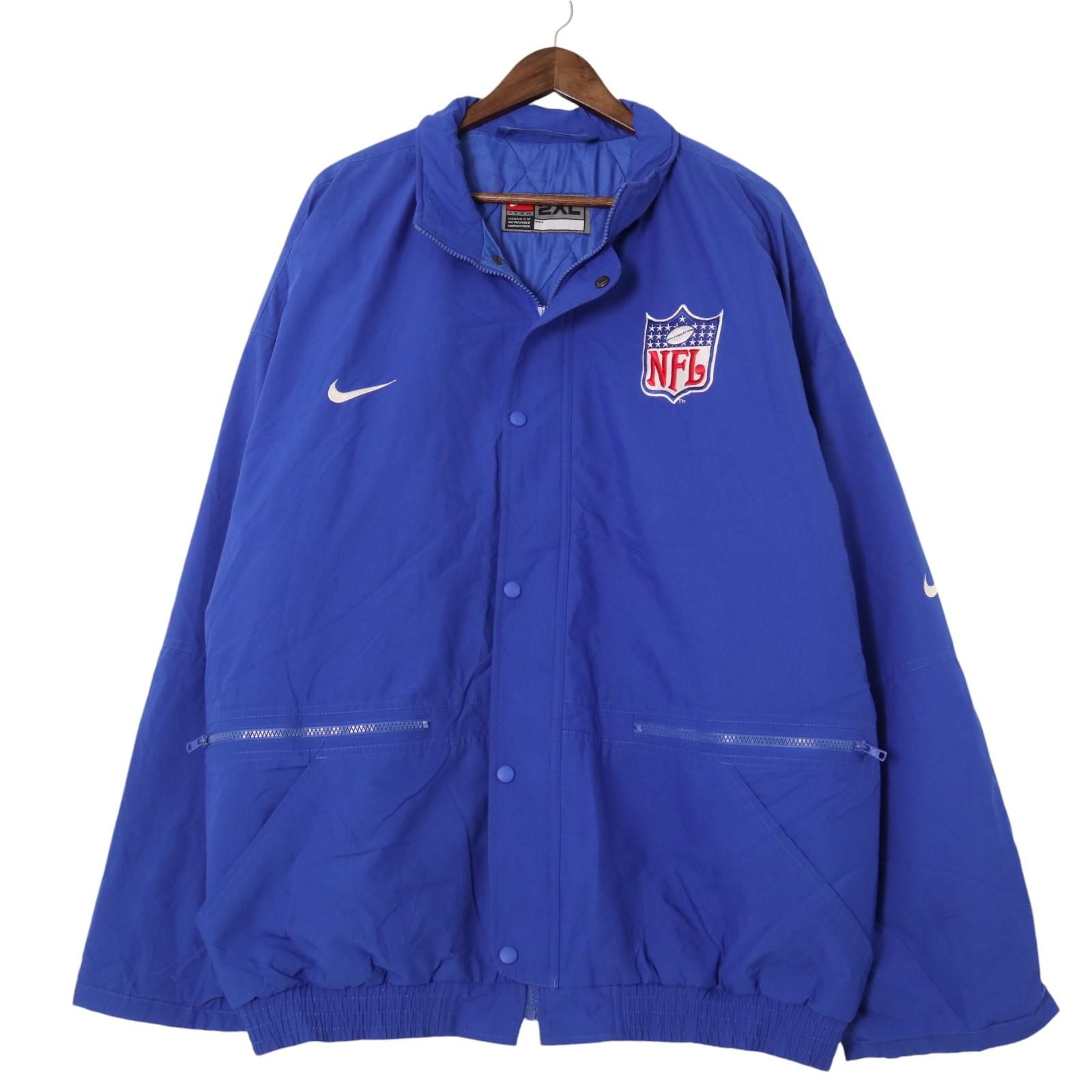 【好評にて期間延長】 NIKE 00年代 - 品質ファッション 高 ナイキ ナイロン 中綿 NFL ウォームアップウェア