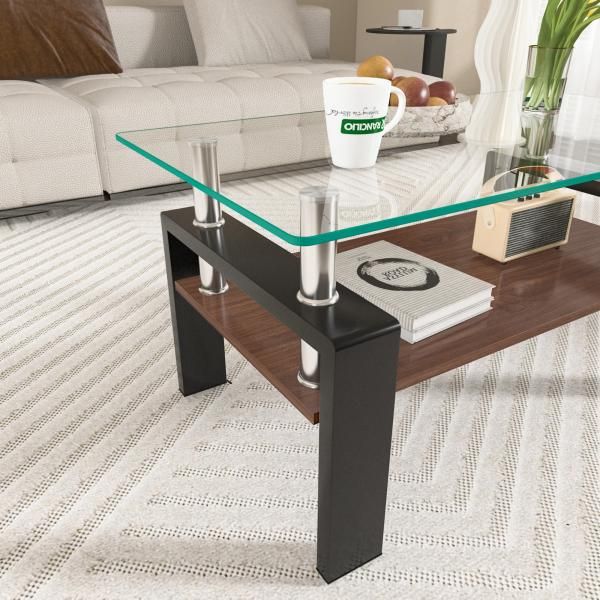 おしゃれ 強化ガラス天板