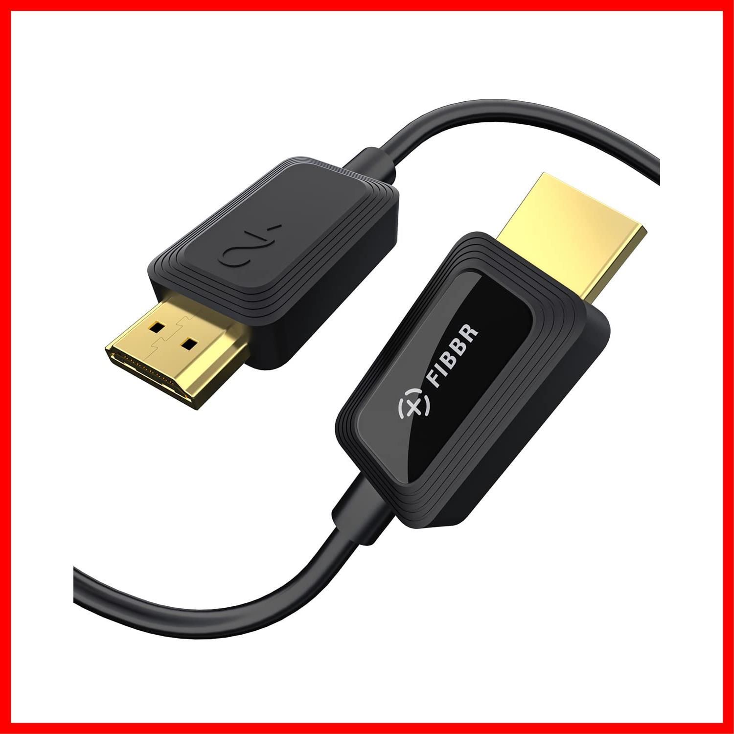 10M 48Gbps超高速アクティブ光HDMIケーブル 光ファイバーケーブル 8K 60Hz 4K 120Hz|144Hz eARC 2.1 HDR HDCP HDMI 2.2 および 8K 2.3 をサポート 4K FIBBR 8K HDTV|グラフィッ