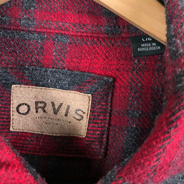 orvis オービス　ブラックグレー　ヘビーネルシャツ　ヴィンテージ 2025年最新】orvis ネルシャツの人気アイテム - メルカリ