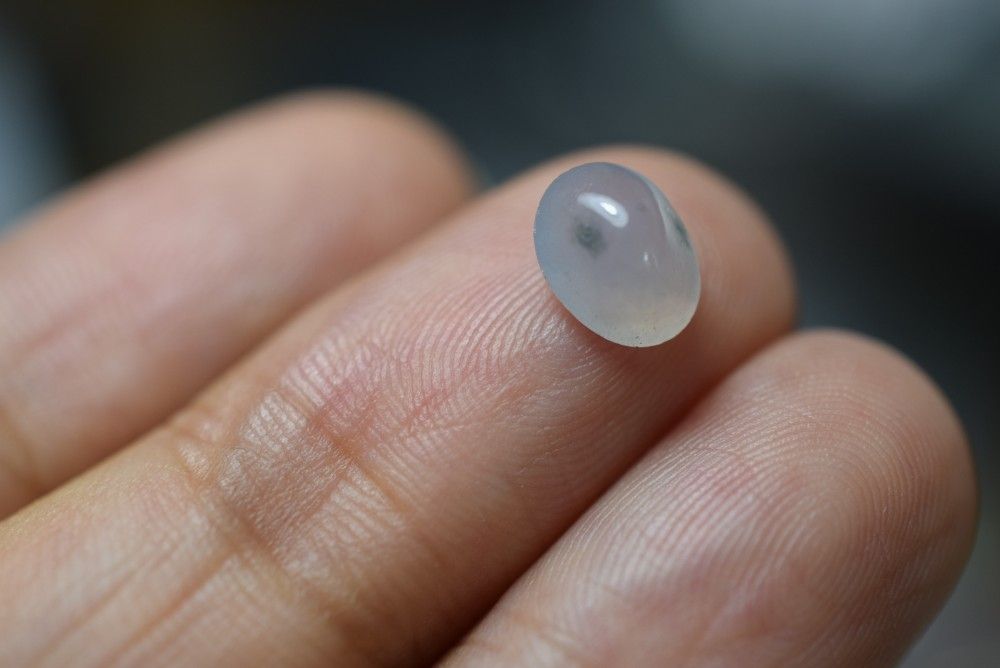 RS11-42 氷種 超薄ラベンダー 花青 ミャンマー産 天然 A貨 本翡翠