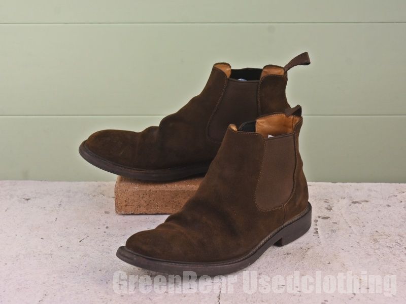 ビンテージ チャーチ Church's サイドゴアブーツ スウェード 茶