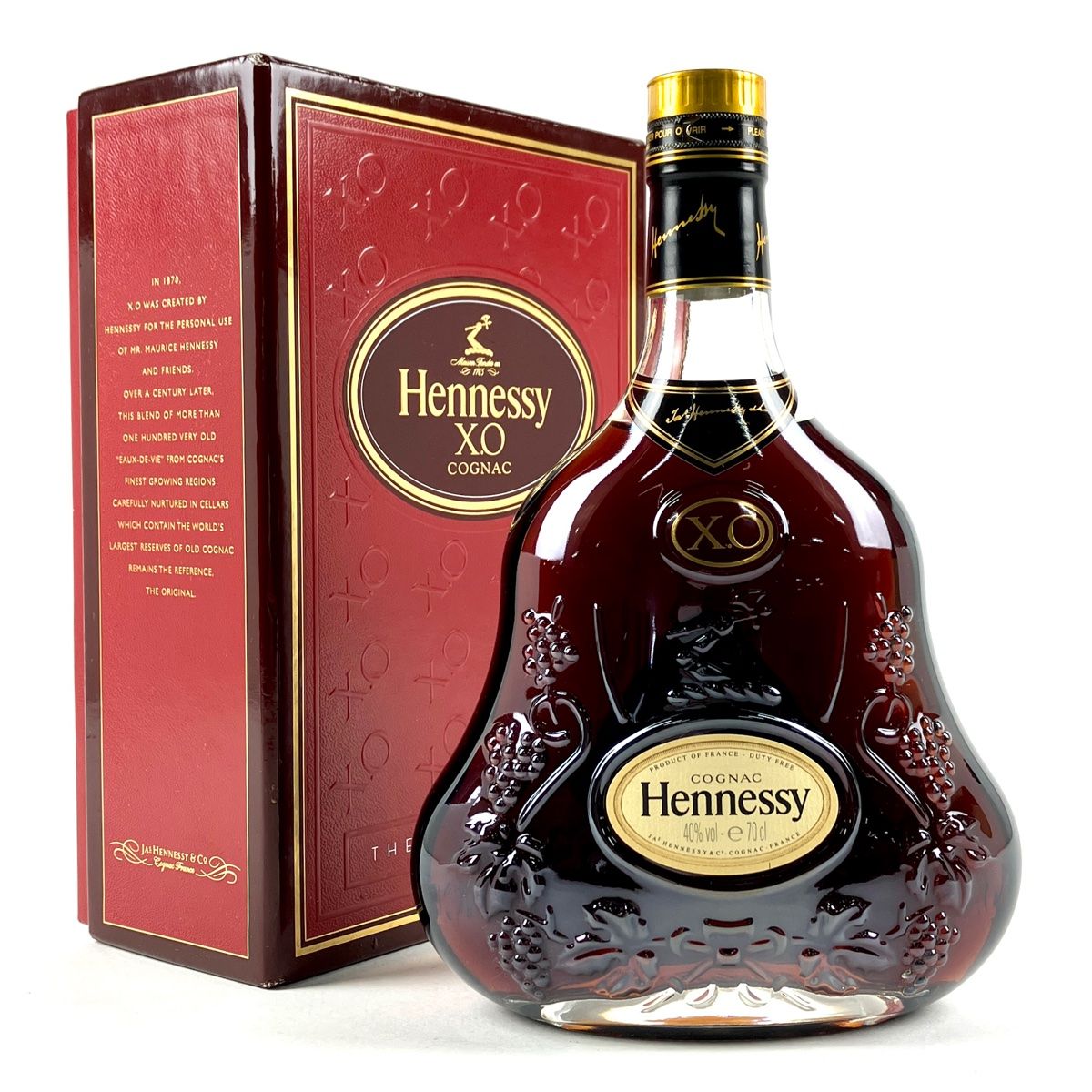 ヘネシー Hennessy XO 金キャップ クリアボトル 700ml ブランデー