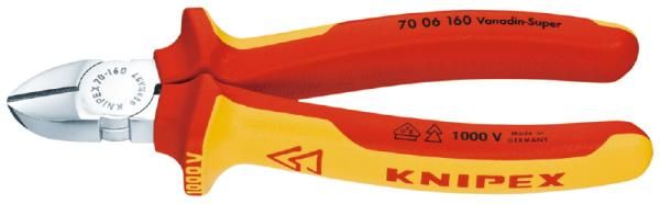 クニペックス KNIPEX 7006-180 絶縁斜ニッパー 1000V (SB)