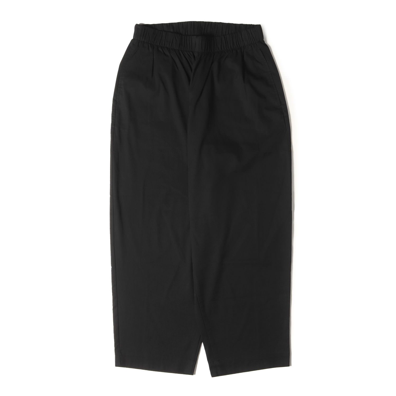 N.HOOLYWOOD エヌハリウッド ストレッチ パンツ サイズ:38 リヨセルナイロン ワイド テーパード イージーパンツ EASY PANTS ブラック 黒 ボトムス ズボン 日本製【メンズ】