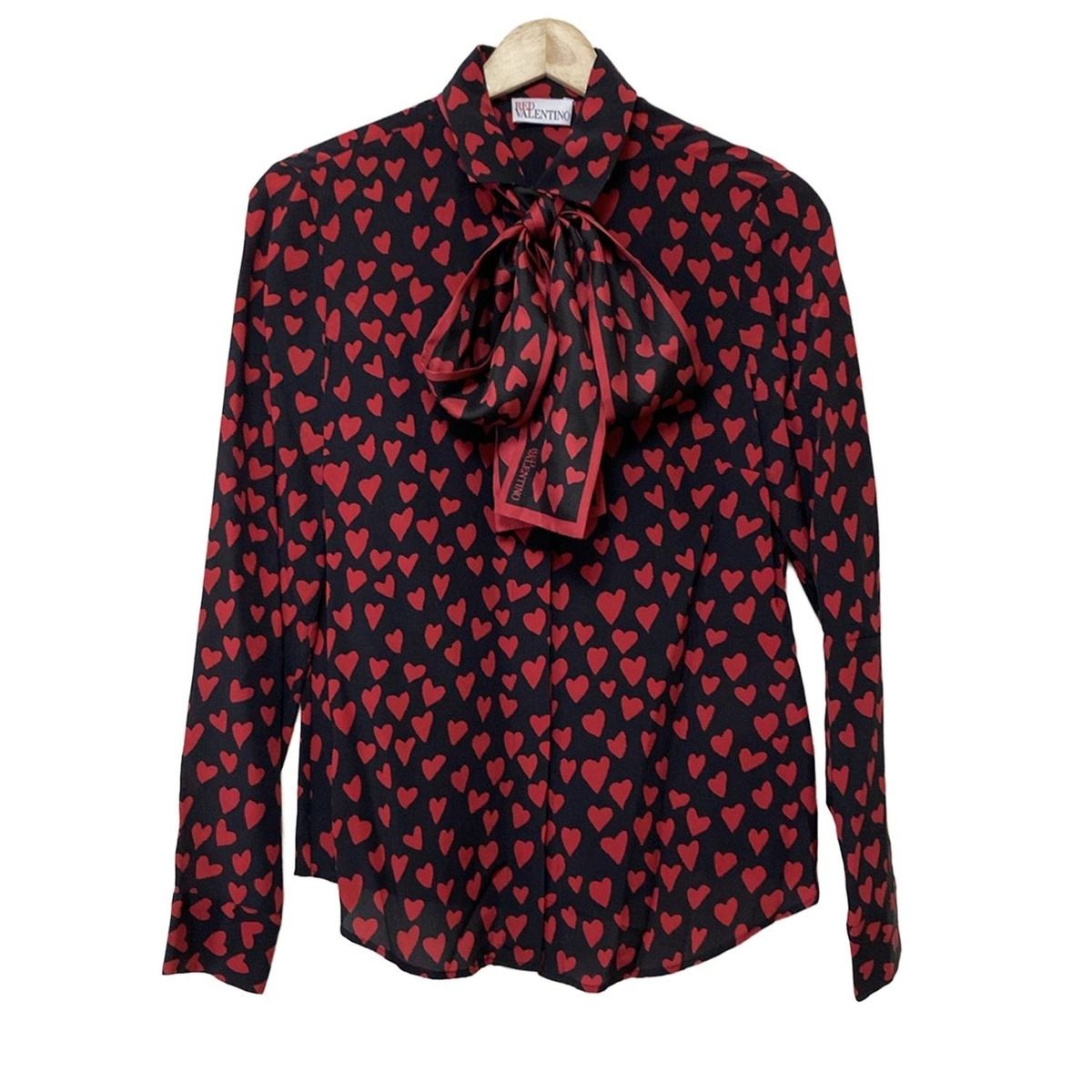 RED VALENTINO(レッドバレンチノ) 長袖シャツブラウス サイズ38