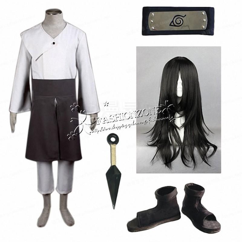 ナルト NARUTO 風 日向ネジ コスプレ衣装 ウィッグ 靴 大人子供用サイズ コスチューム 演出服 アニメ ゲーム ハロウィン cosplay 変装