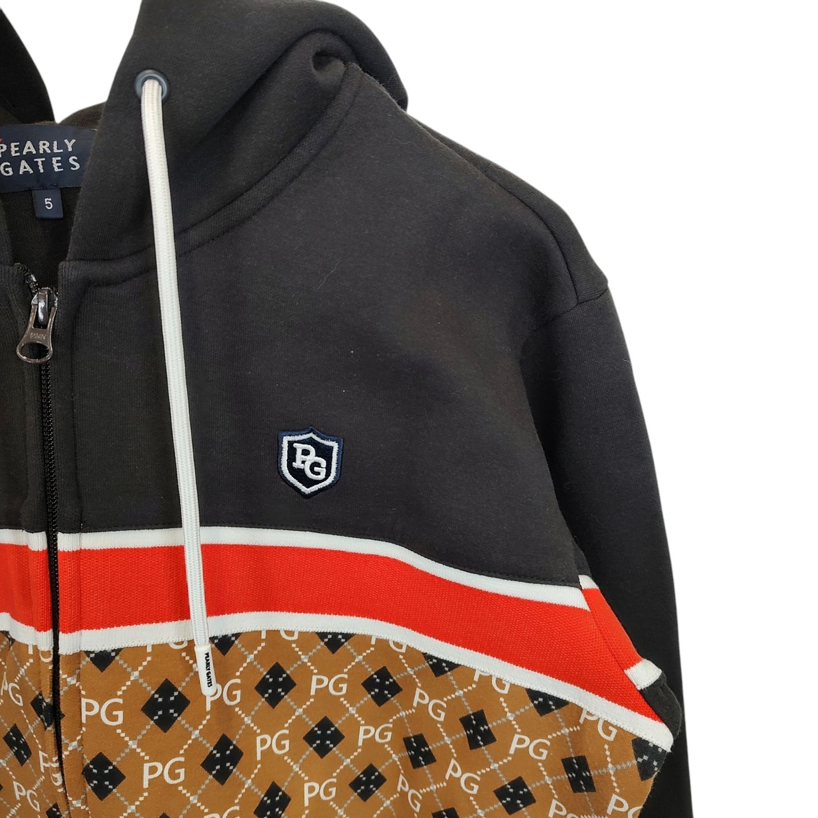 PEARLY GATES パーリーゲイツ ゴルフ 2021年 アーガイル柄 ジップ