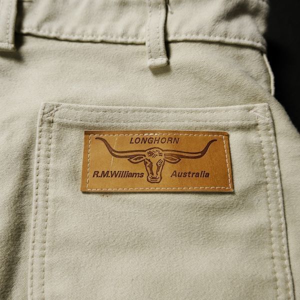 90's RM Williams コットン モールスキン パンツ (34) 生成り