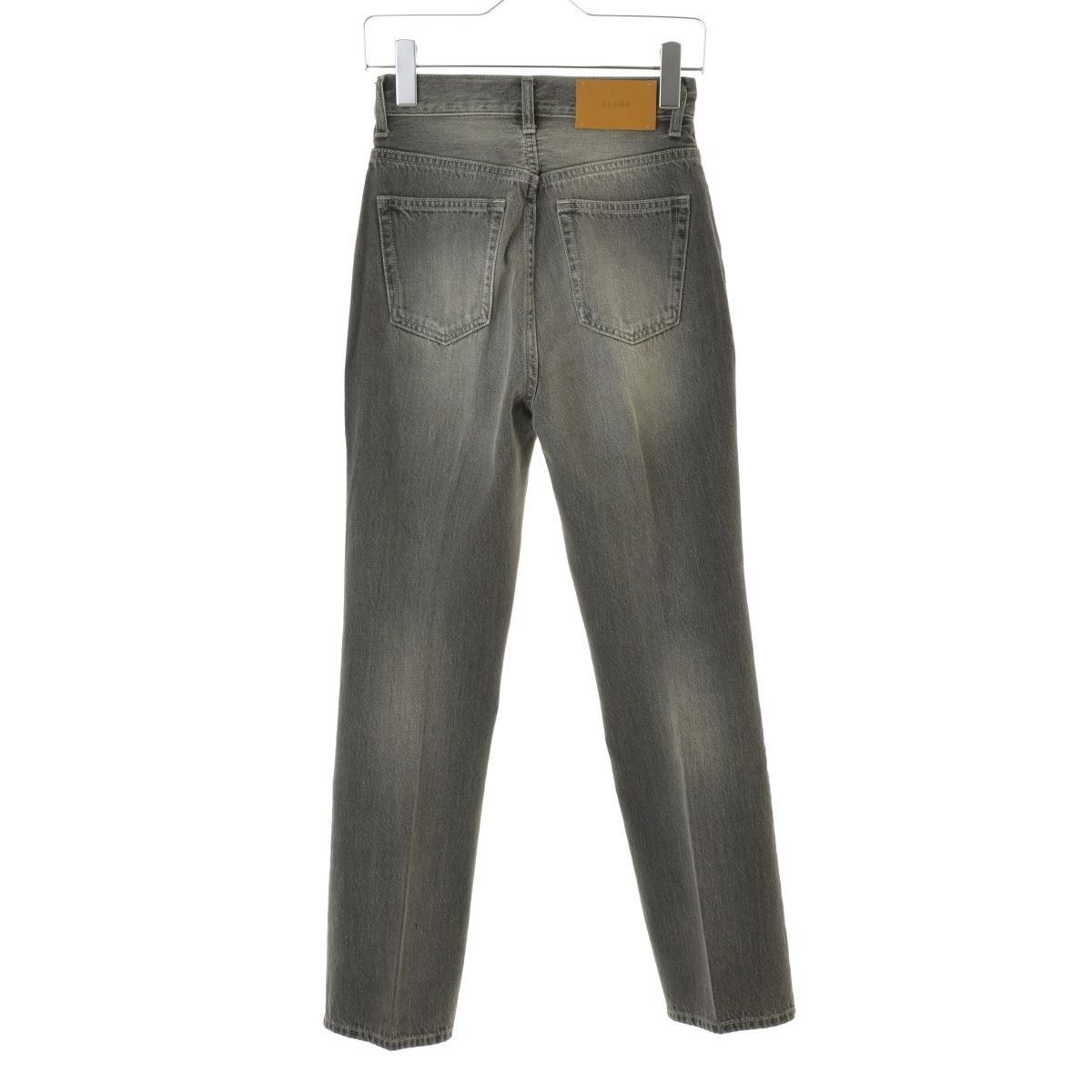 CLANE】13111-7332 CENTER PRESS STRAIGHT DENIM USED加工デニム