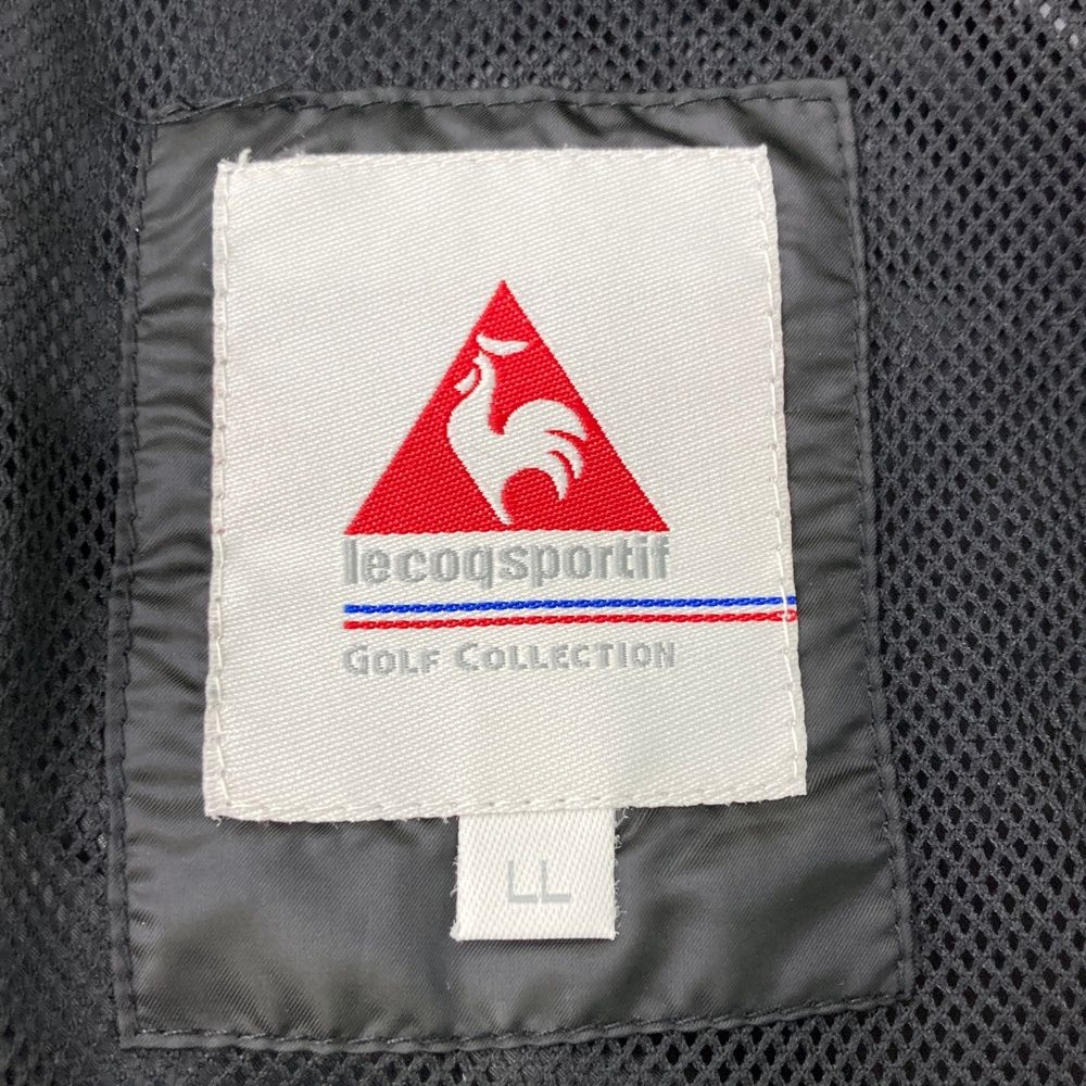 サイズ：LL LE COQ GOLF ルコックゴルフ  2WAY 裏メッシュ ジップジャケット ストライプ柄 オレンジ系 [240101445221] ゴルフウェア メンズ ストスト LE COQ GOLF ルコックゴルフ 2WAY 裏メッシュ ジップジャケット