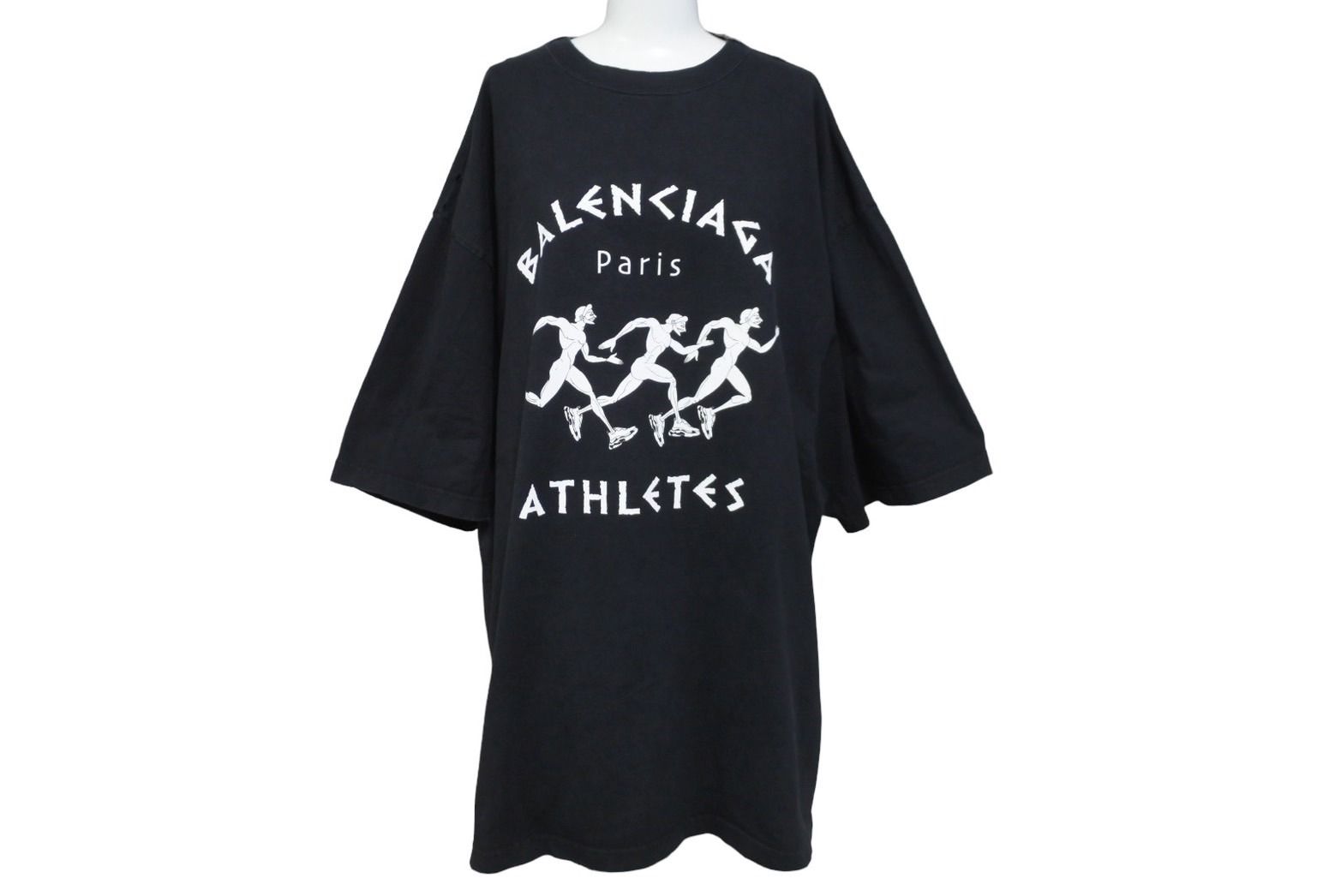 関税込【BALENCIAGA】モックネック 半袖 Tシャツ ブラック モックネック BALENCIAGA(バレンシアガ) Tシャツ・カットソー