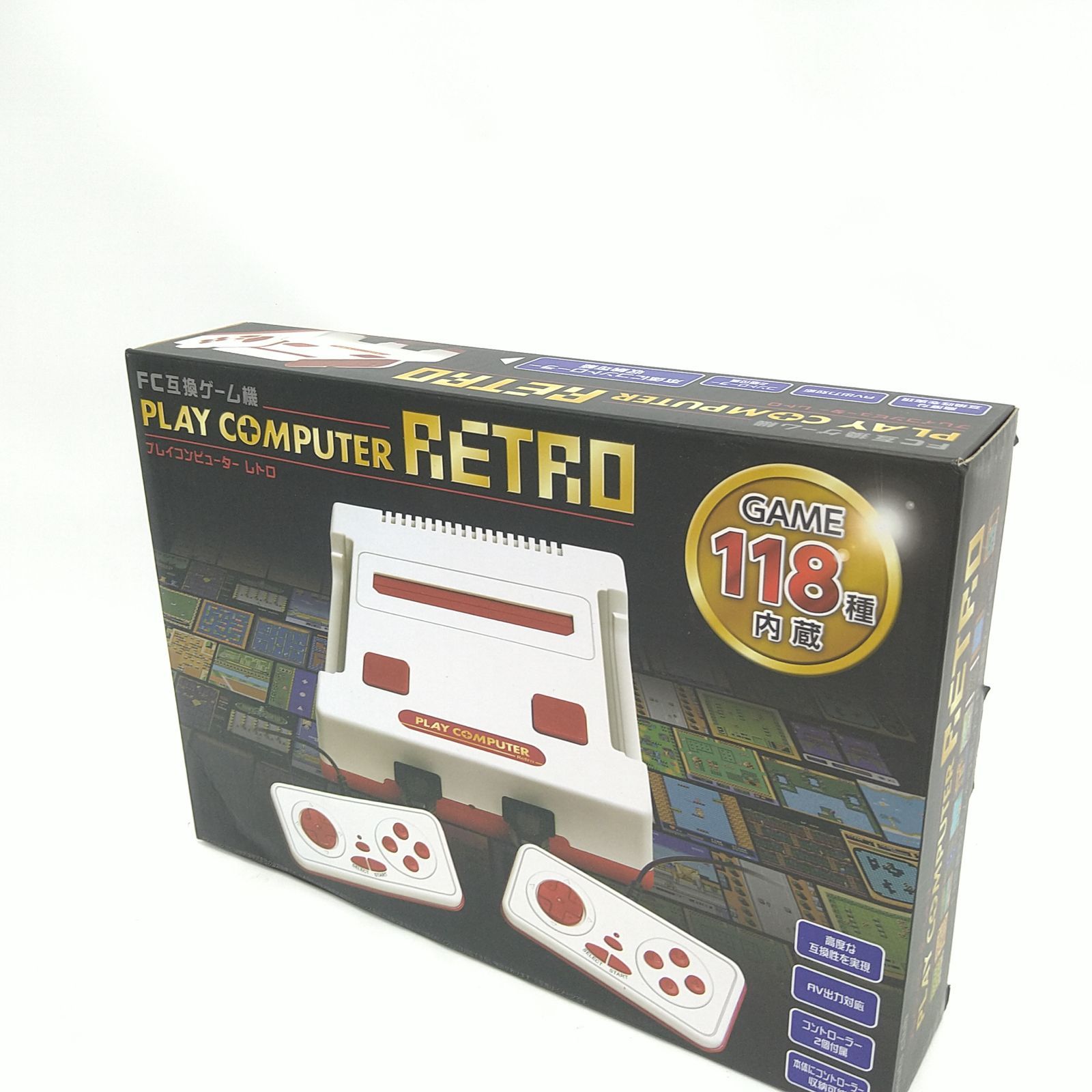 中古／未使用品】プレイコンピューター レトロ FC互換ゲーム機 内蔵