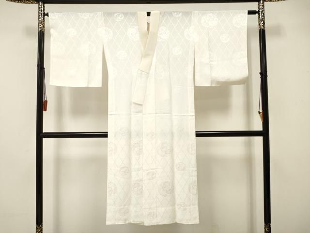 平和屋着物○長襦袢 無双仕立て 麻の葉舞花地紋 暈し染め 正絹 逸品