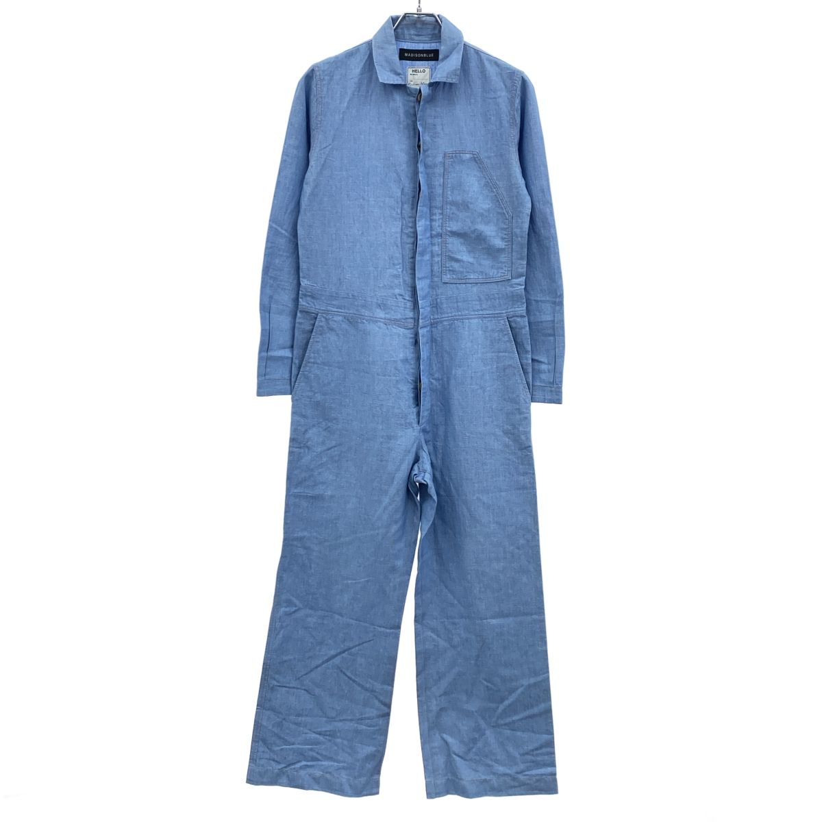 MADISON BLUE マディソンブルー 18SS シャンブレージャンプスーツ MB181-4013 ブルー 00