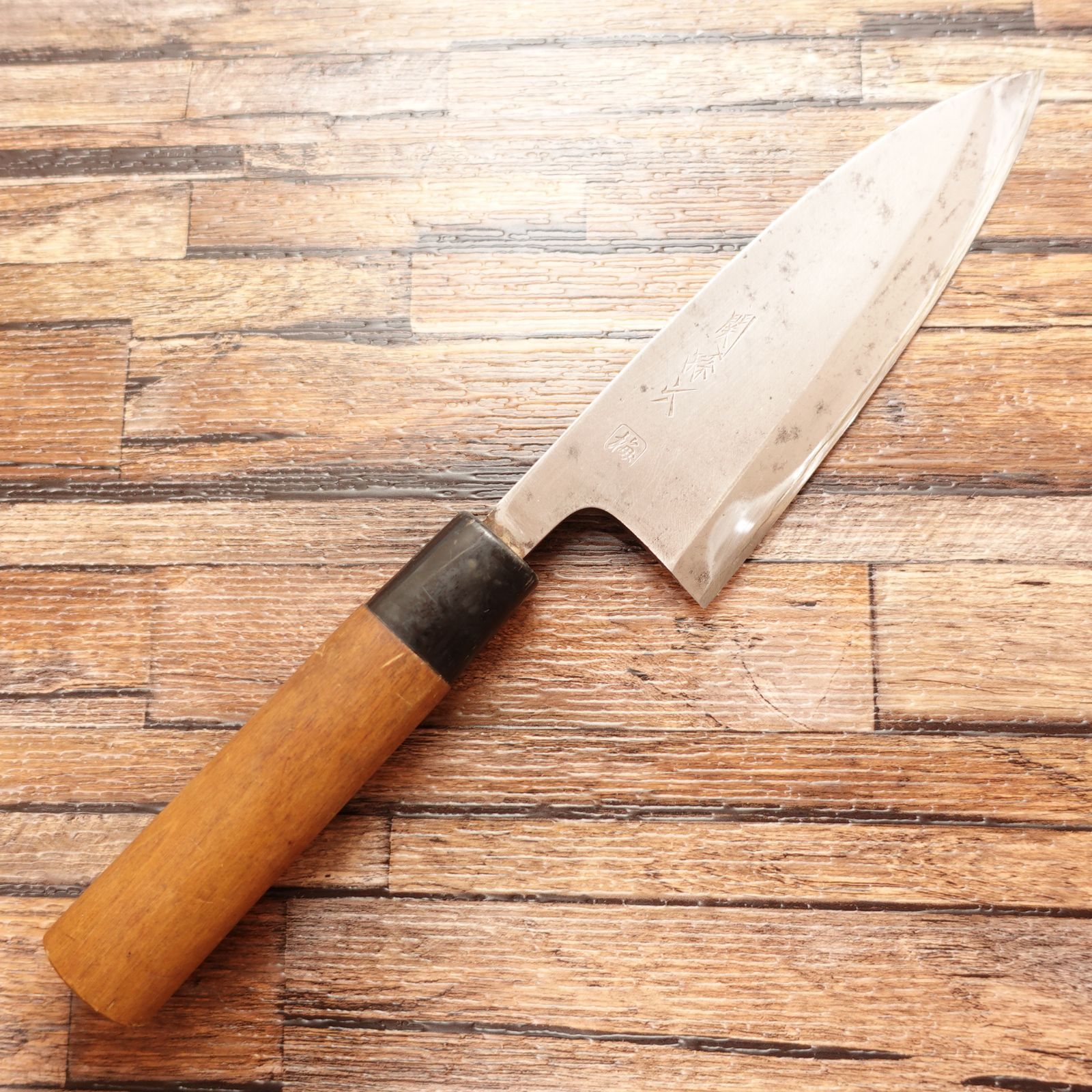 関孫六 梅 出刃包丁 研ぎ済 刃厚 5寸 片刃 和包丁 鋼 ハガネ