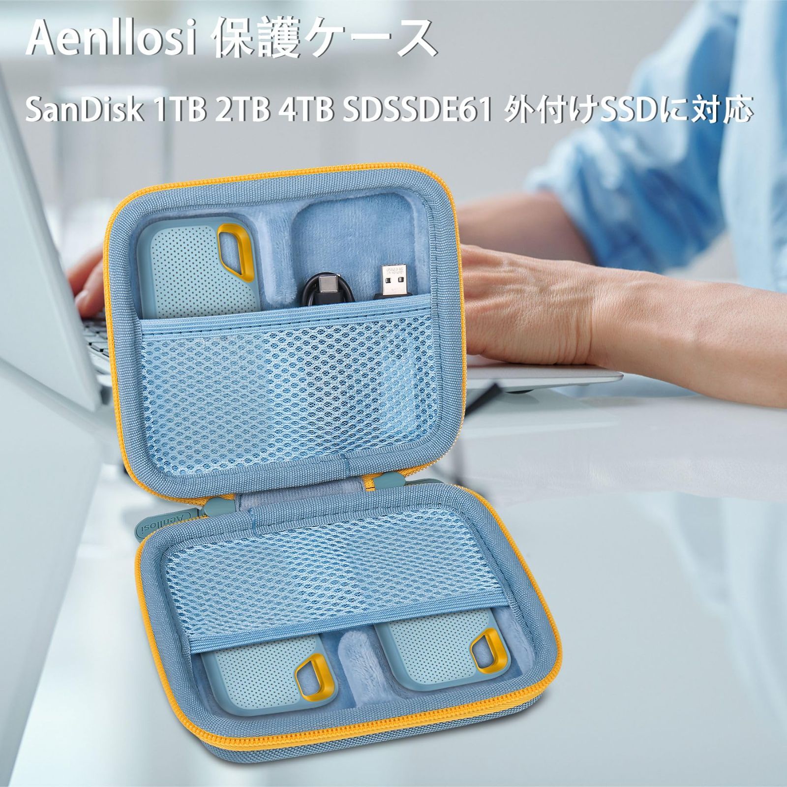 在庫セール】Aenllosi 専用収納ケース 互換品 SanDisk SSD 外付け 1TB