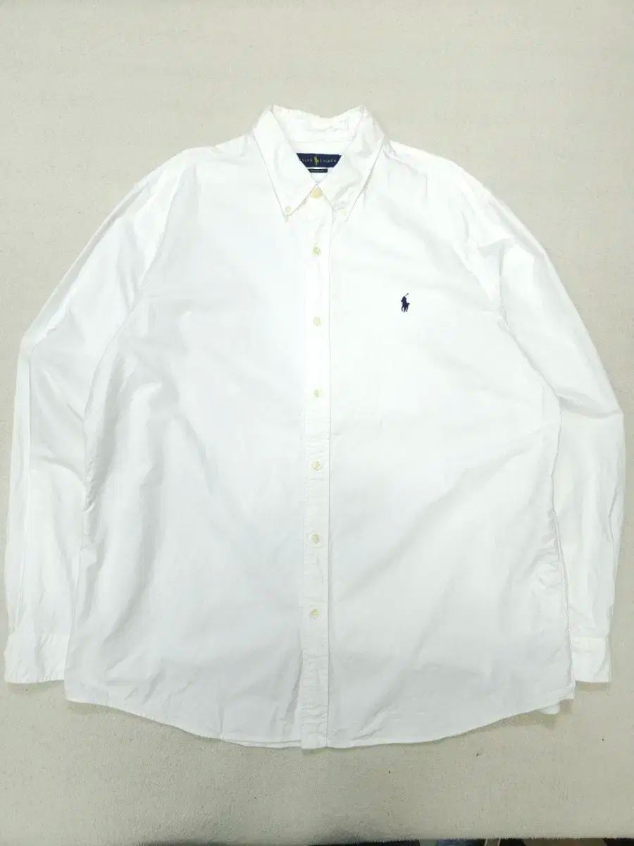 ポロ ラルフ ローレン 白 オックスフォード シャツ XXL クラシックフィット