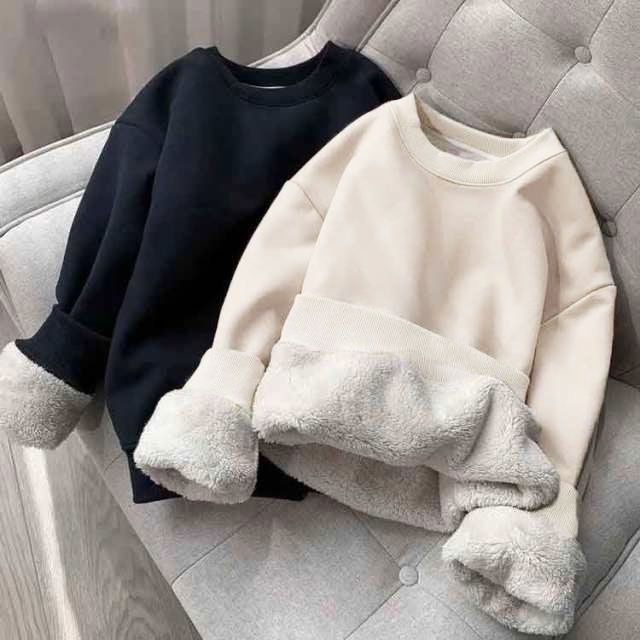 裏起毛 スウェット 暖かい レディース トレーナー プルオーバーパーカー トップス メンズ プルオーバー クルーネック 部屋着 あったか 防寒 厚手 無地 長袖 ルームウェア パーカー カジュアル song144