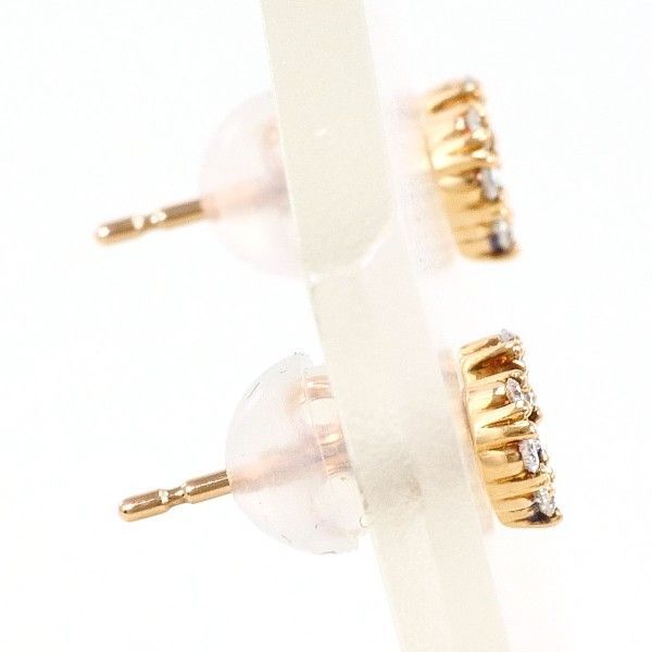 4℃ K10PG ピアス earring ダイヤ 総重量約0.4g - メルカリ