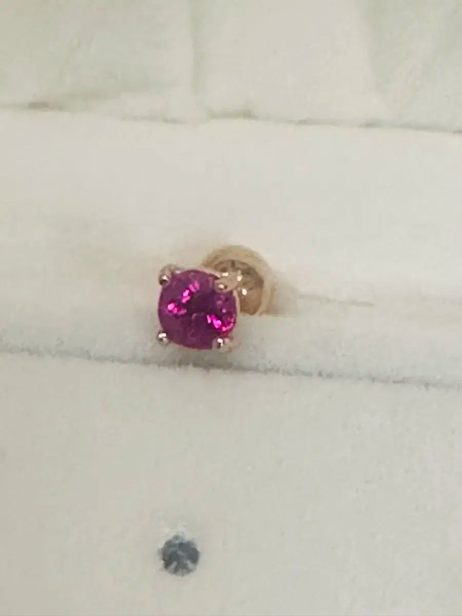 14k 2 富 ルビーピアス