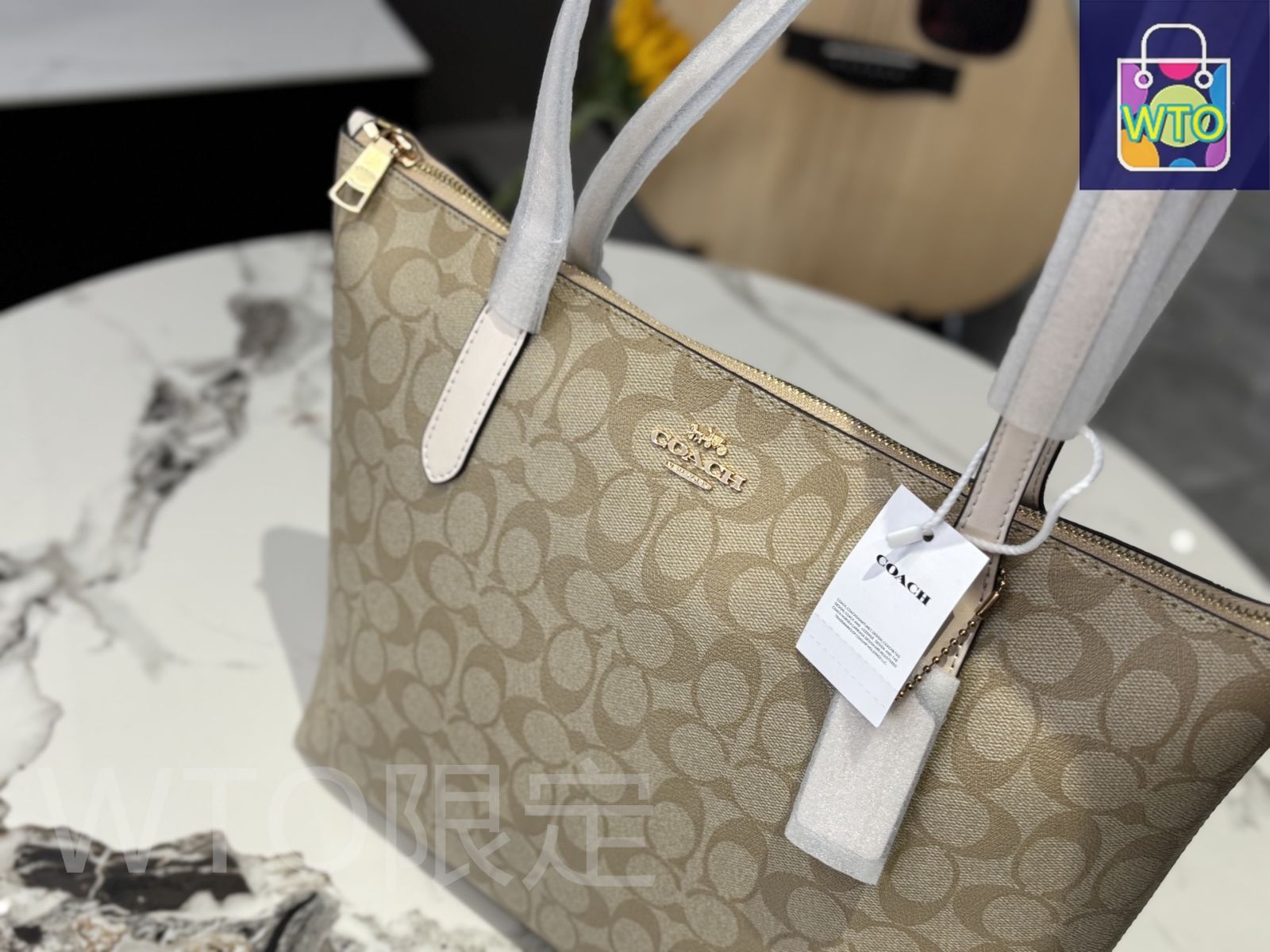 【COACH】クリアランス価格＊フィオナ ジップ トート CT859 COACH】クリアランス価格＊フィオナ ジップ トート CT859 (Coach