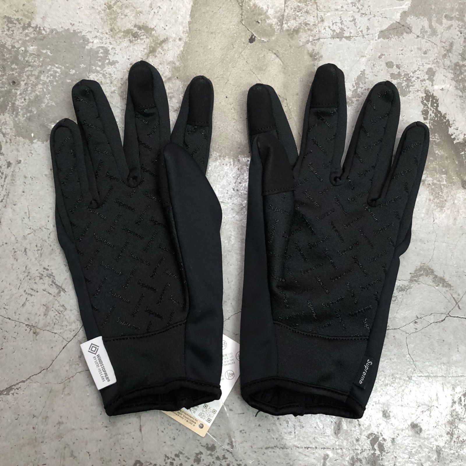 Supreme WINDSTOPPER Zip Gloves Black M新品
