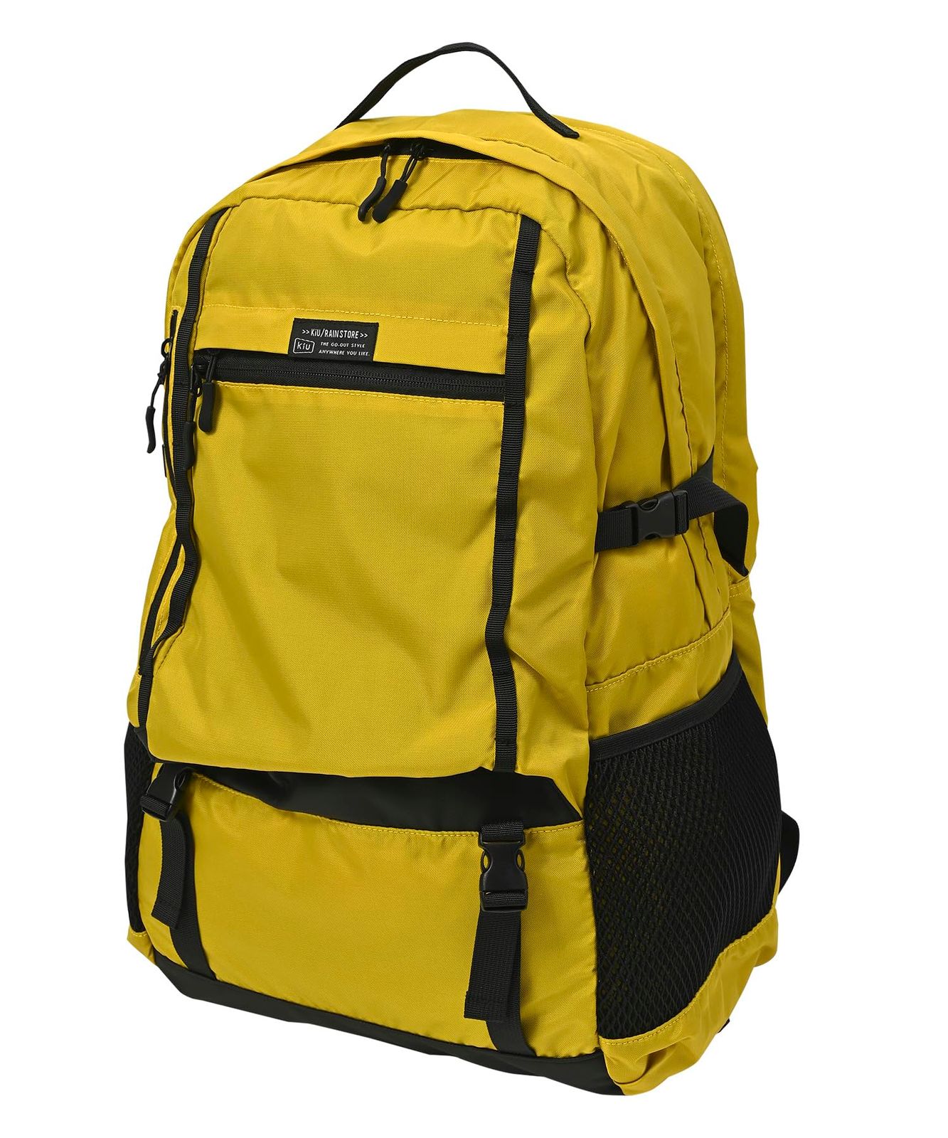 キウ LCバックパック LC BACKPACK 防水 撥水 防災 大容量 リュック PCポケット PC収納 ナイロン 通勤 通学 おしゃれ カジュアル ユニセックス メンズ レディース 男女兼用 イエロー K448-918 イエロー
