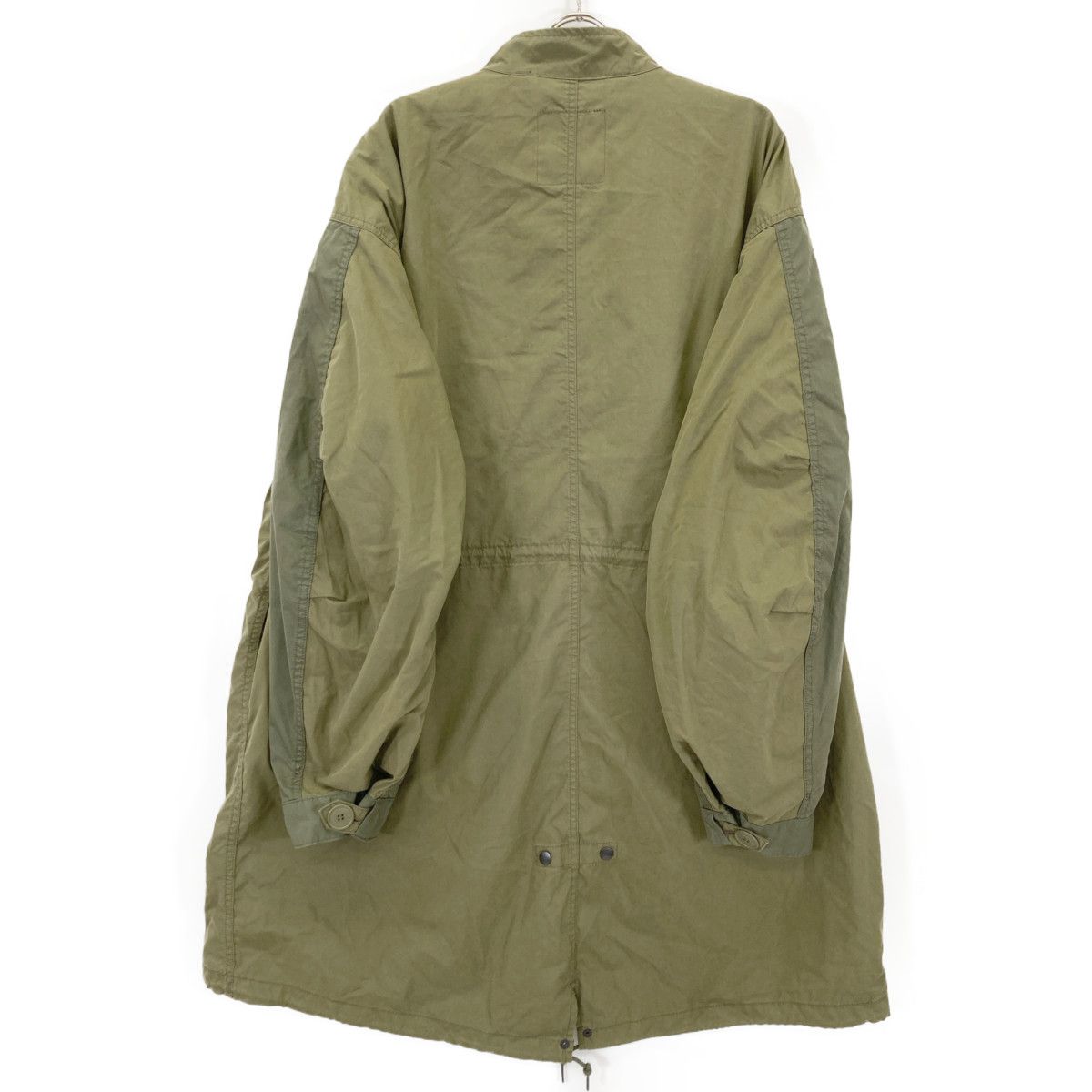 ALPHA アルファ ミリタリーモッズコート カーキ色 Mサイズ ファー付フード