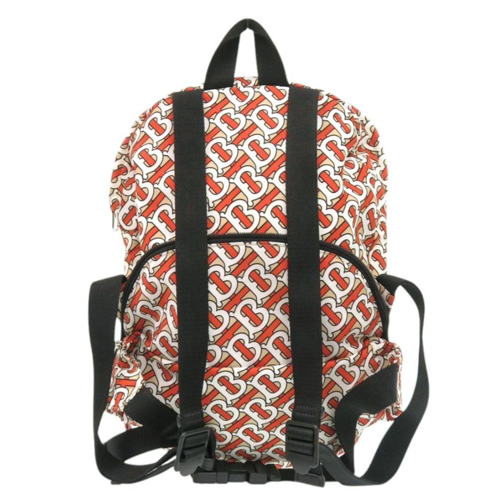 Burberry ロゴパターン 2wayバックリュック　ウェストポーチ 美品 バーバリー 2way TBロゴ ナイロン オレンジ リュック