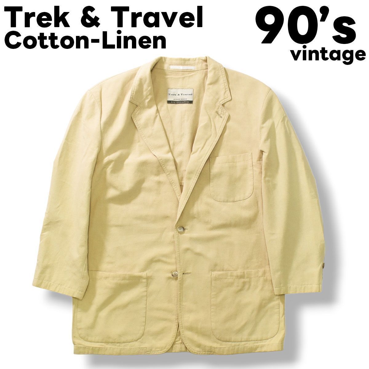 90s ドイツ製 trek & travel トレックアンドトラベル コットンリネン