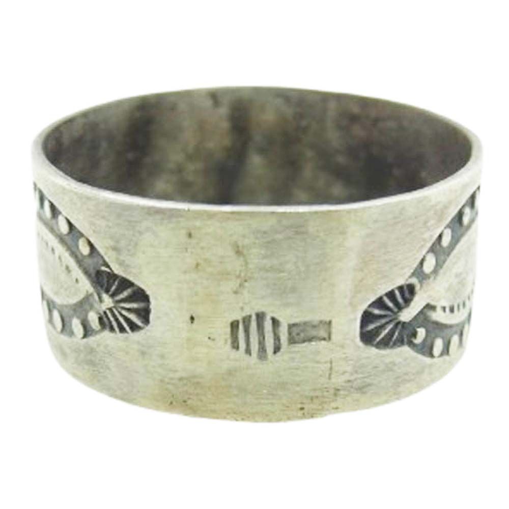 20s - 40s NAVAJO スワスティカ スタンプ ターコイズ バングル