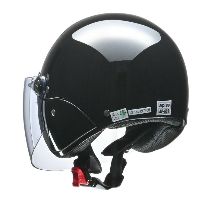 リード工業 apiss セミジェットヘルメット ブラック フリーサイズ AP-603
