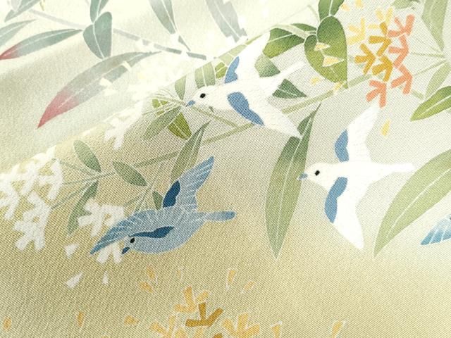 花鳥文 暈し染め