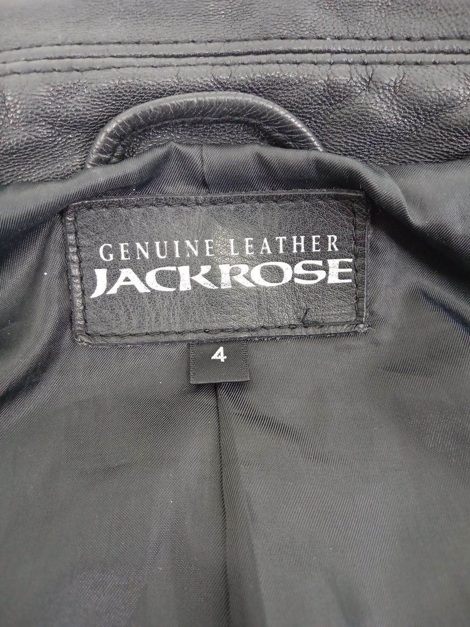 【売約済】ジャックローズ　シングルライダースジャケット　羊革　キルティング　L 1671508334.jpg