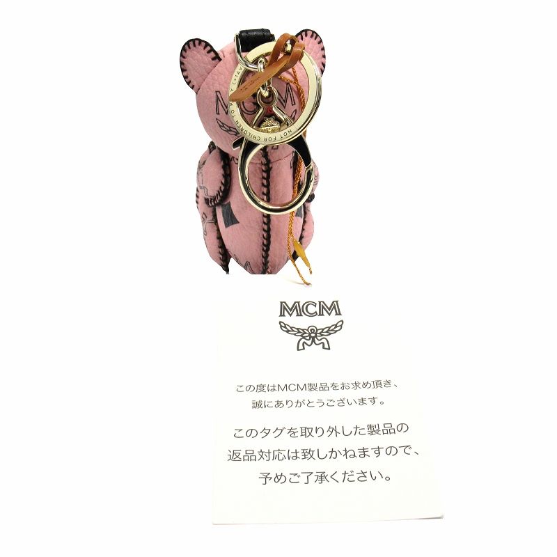 未使用 エムシーエム MCM ヴィセトス柄 モノグラム ベア