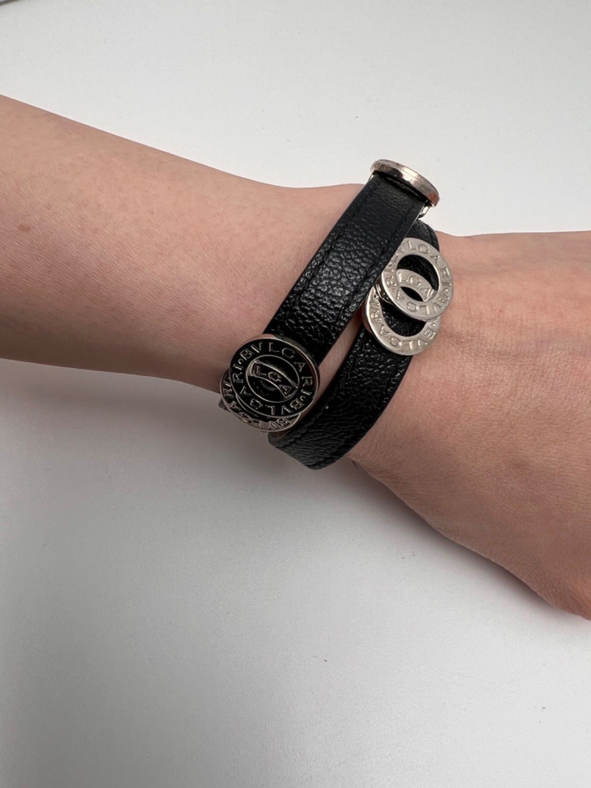 未使用品】ブルガリ BVLGARI レザーブレスレット チョーカー