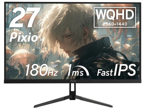 ジャンク品】 Pixio PX278 WAVE Black ゲーミングモニター 27インチ
