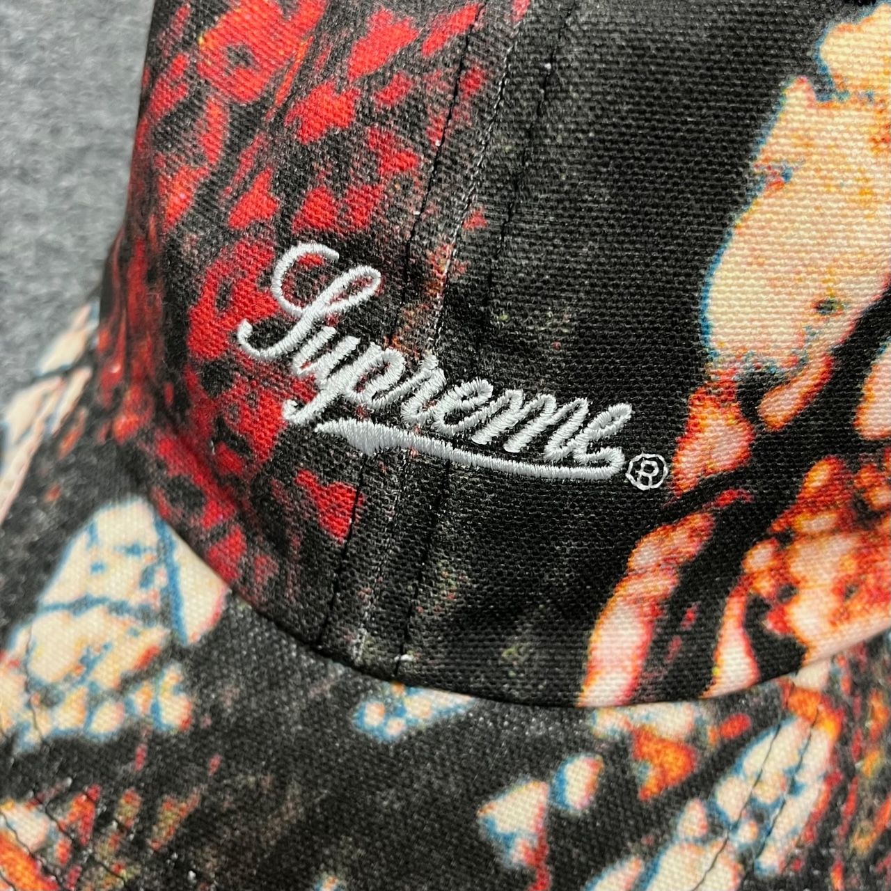SUPREME 20AW PIGMENT PRINT SCRIPT LOGO 6-PANEL CAP