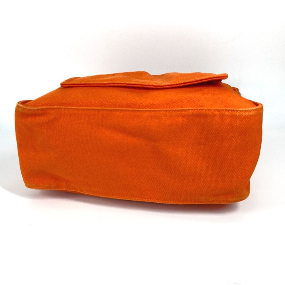 HERMES エルメス ショルダーバッグ マルワリGM キャンバス オレンジ