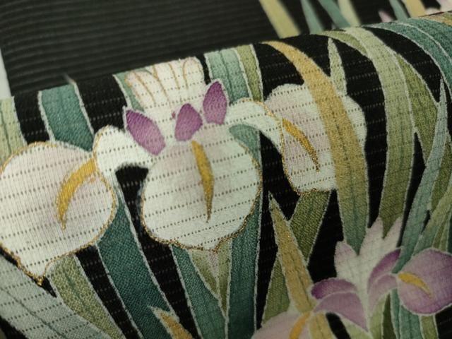 平和屋本店□極上 夏物 東京友禅 手描き 加納知之 九寸開き名古屋帯 絽  