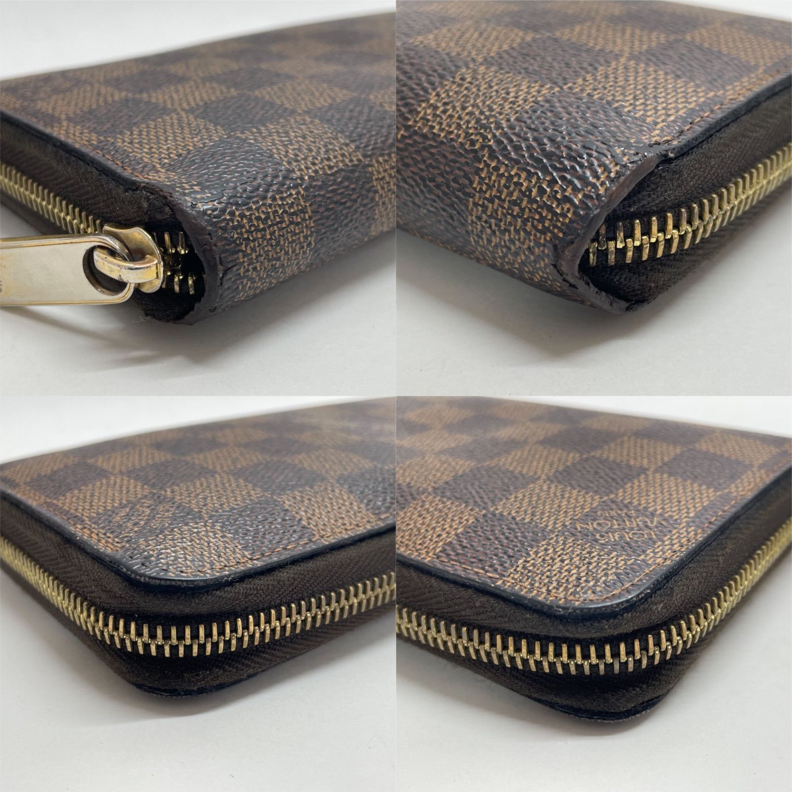 Louis Vuitton　ジッピーウォレット　ダミエ　長財布　ファスナー ルイヴィトン ダミエ ジッピーウォレット ラウンドファスナー 長
