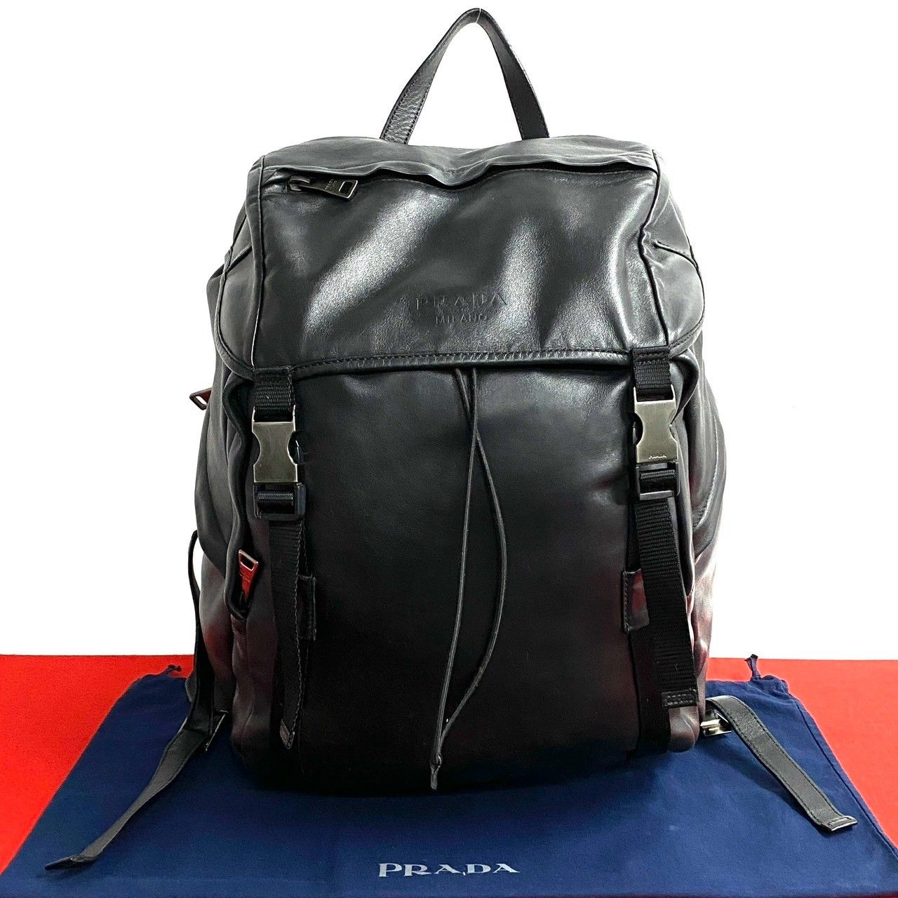 [希少]　PRADA ヴィンテージ　レザーリュック PRADA テスート ミニリュックサック