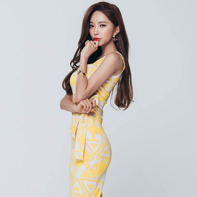 ワンピース ペンシルスカート タイトスカート 膝丈 ひざ丈 袖なし