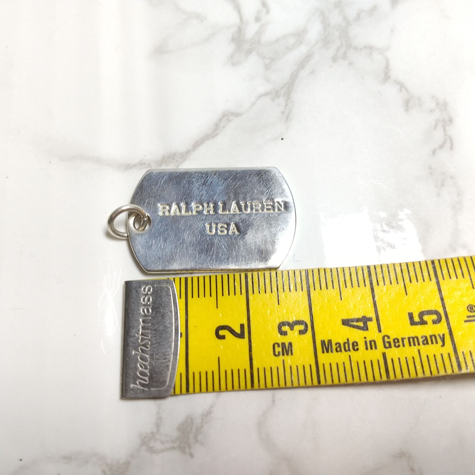 ラルフローレン Ralph Lauren USA ドッグタグ プレート シルバー 